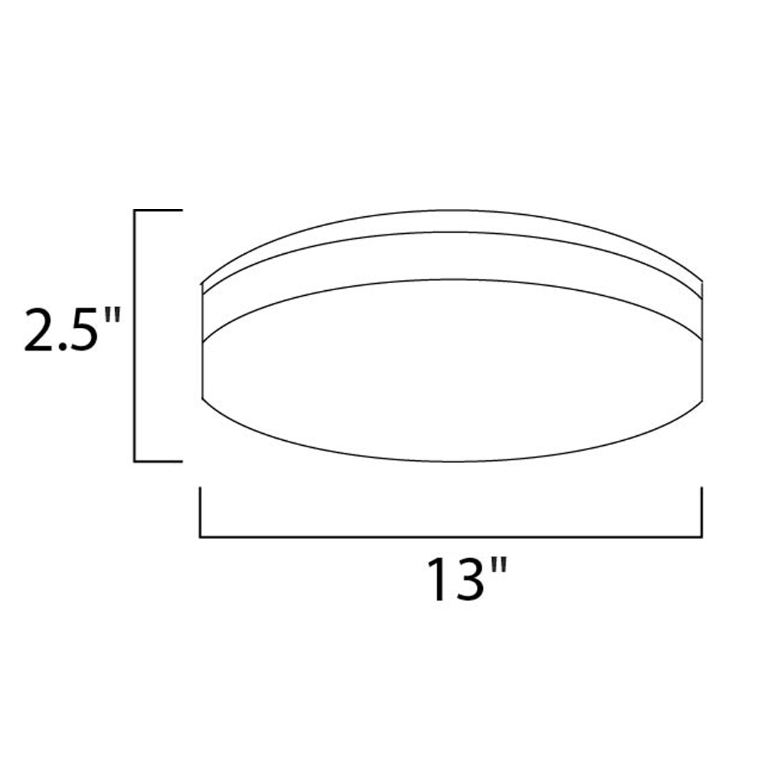 Low Profile LED 1 Flush Mount medidas