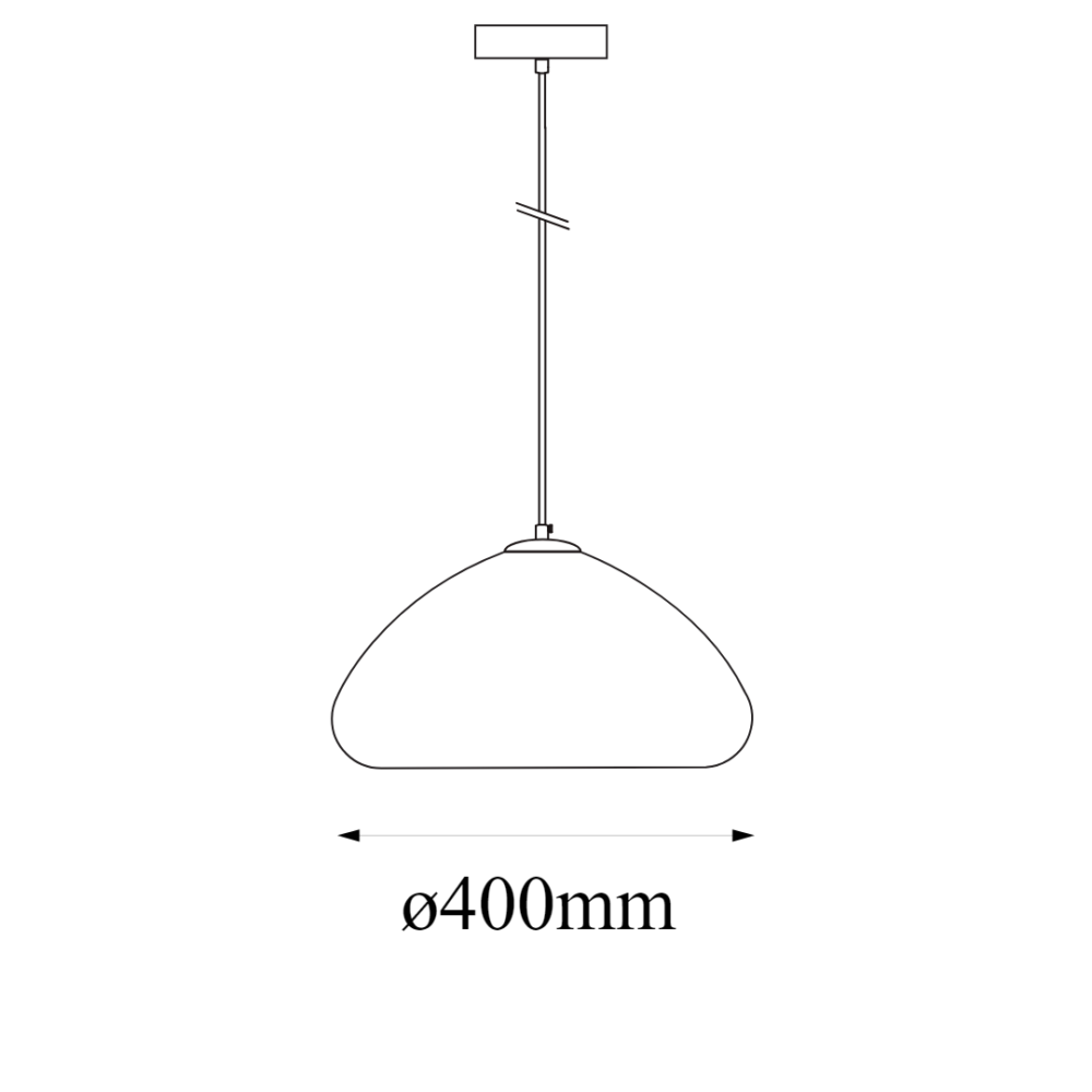 Medida Lámpara colgante 1 luz cuerpo de cristal acabado bronce, cromo y oro Nube Q14228