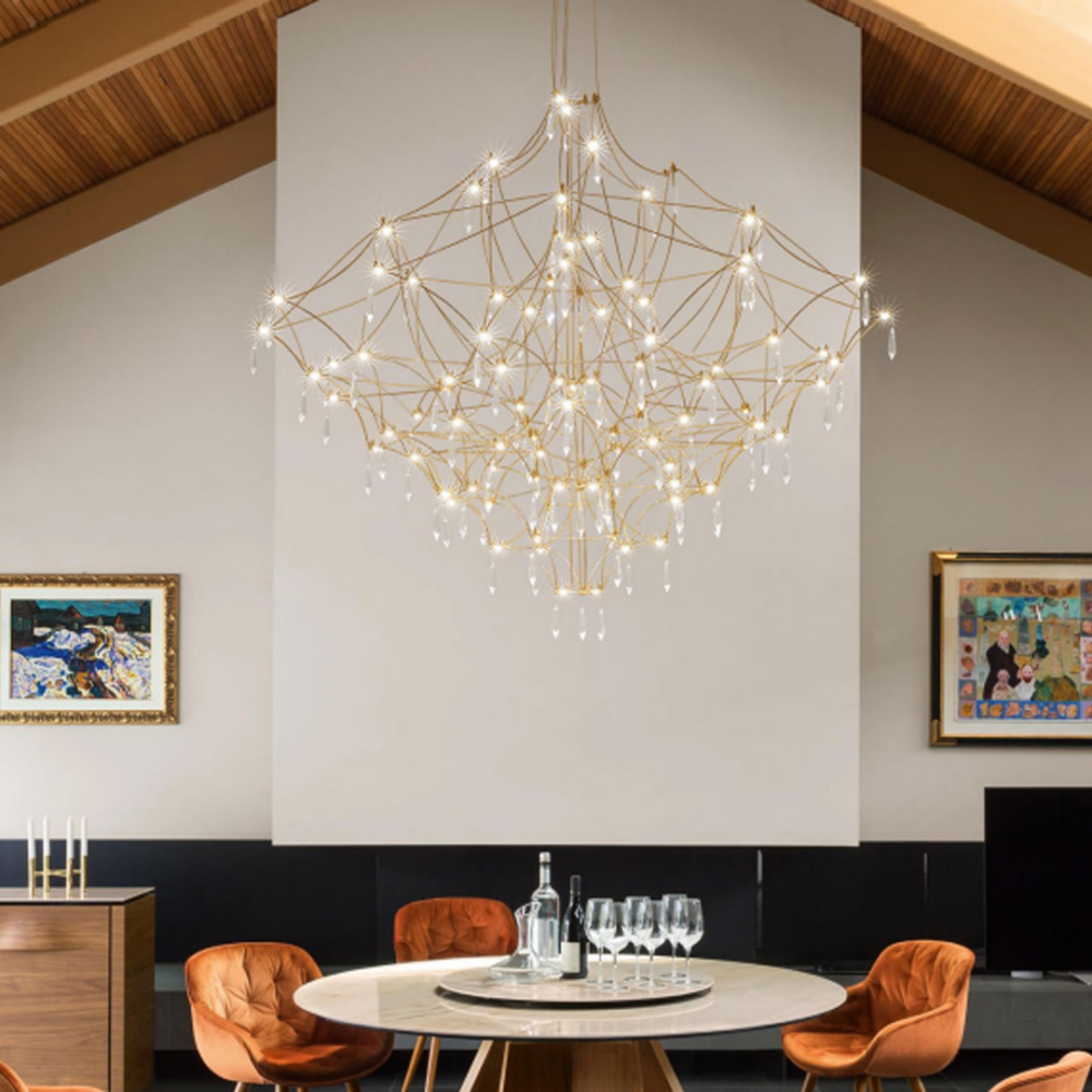 lampara-colgante-66-luces-color-oro