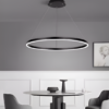 bk ambiente Lampara colgante 1 aro led con Bluetooth y controlable por WIZ de Alumino y Acrilico Groove E22726