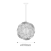 lampara-colgante-esferica-core-Q48074-medidas Lámpara colgante 1 luz esfera pentagonal de metal Core Q48074