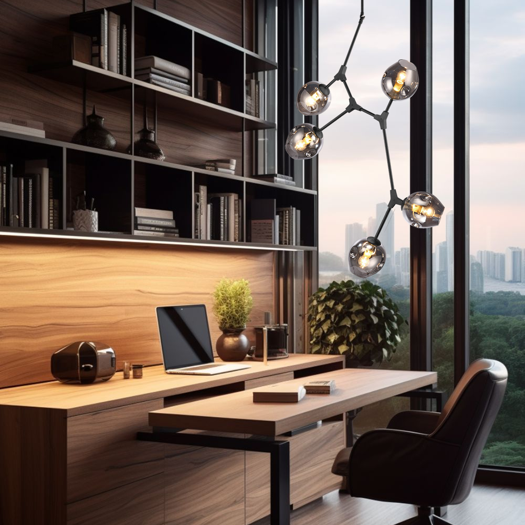 lampara-colgante-suspendida-color-negro-5luces-sakura-Q16066-BK