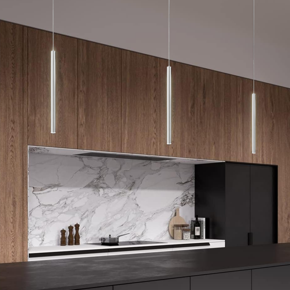 Lámpara colgante 1 luz led diferentes acabados negro, cromo y oro Minha Q30551