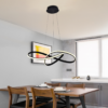 Lampara colgante LED moderno a control remoto con dimer de intensidad y temperatura de color mas 3 cambios de Luz Altura Regulable 130w KNOT