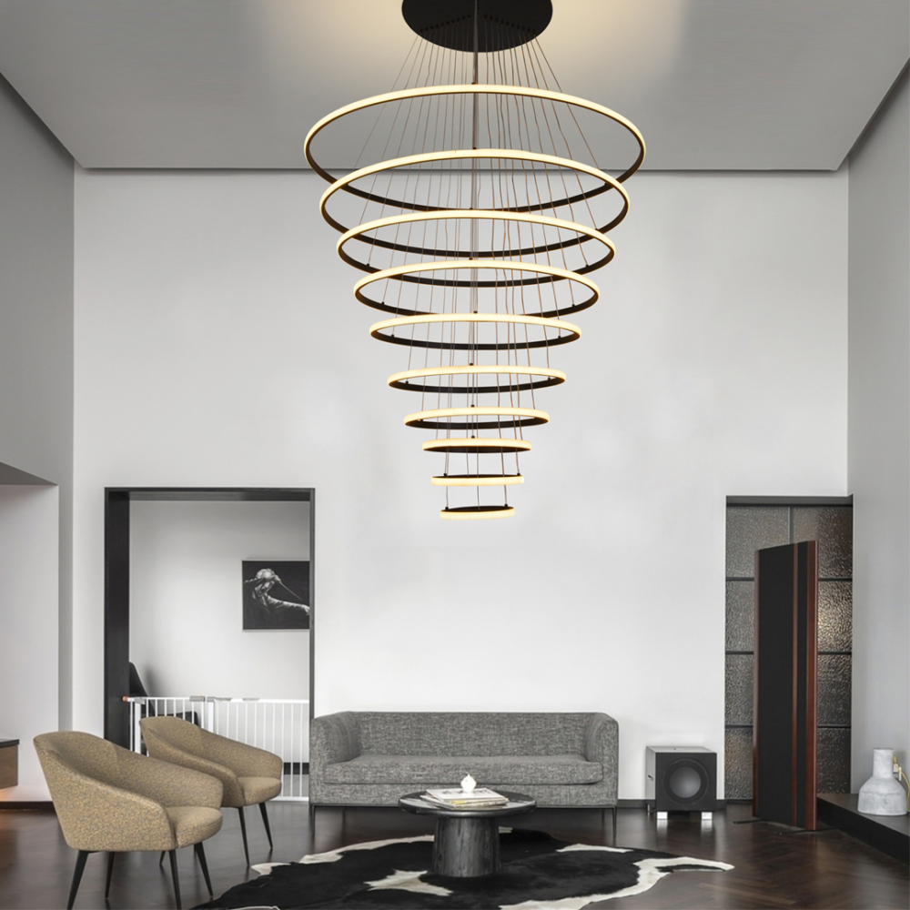 LAMPARA-LED-COLGANTE-COLOR-NEGRO-DE-DOBLE-ALTURA-CON-10-AROS-ALFA-9869-LUXICA-AMBIENTE2 LAMPARA-LED-COLGANTE-COLOR-NEGRO-DE-DOBLE-ALTURA-CON-10-AROS-ALFA-9869-LUXICA-AMBIENTE2