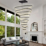 LAMPARA-LED-COLGANTE-COLOR-NEGRO-DE-DOBLE-ALTURA-CON-10-AROS-STONE-9870-LUXICA-AMBIENTE