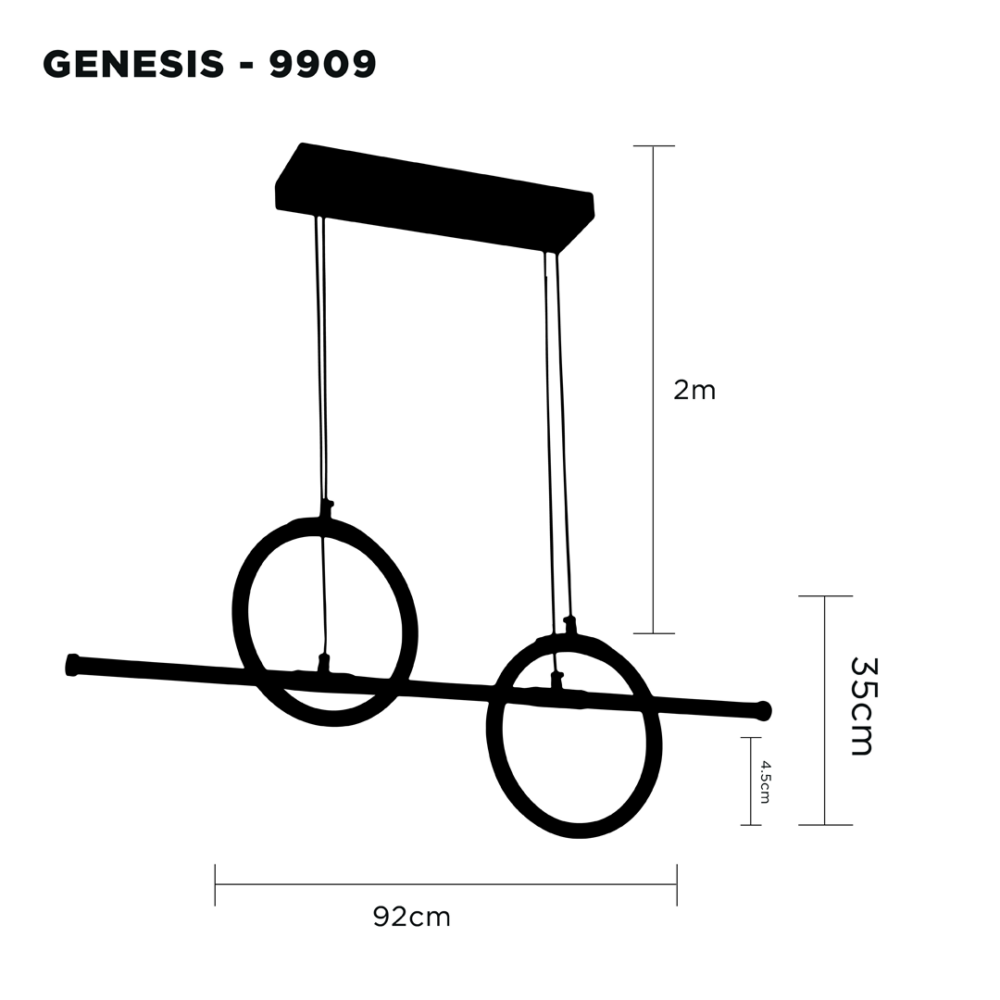 LAMPARA-LED-COLGANTE-COLOR-NEGRO-GENESIS-9909-LUXICA-medidas