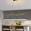 Lampara colgante LED moderno de doble altura a control remoto con dimer de intensidad y temperatura de color mas 3 cambios de luz 138w ROOTS