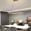Lampara colgante LED moderno de doble altura a control remoto con dimer de intensidad y temperatura de color mas 3 cambios de luz 138w ROOTS