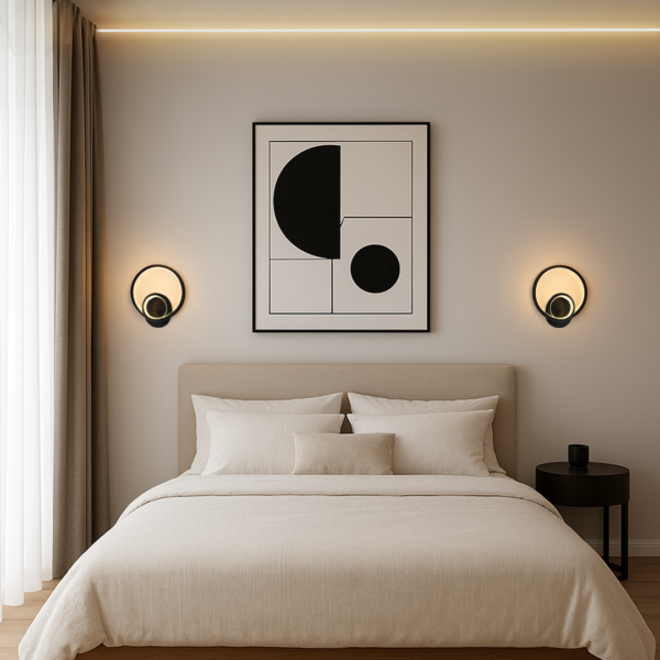 lampara-de-pared-led-inteligente-LUXICA-CIRQUEL-BD9303-B-NEGRO-lampara-luxica-tienda-de-lamparas-designlux-cdmx