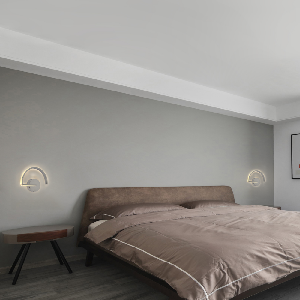 lampara para pared LED con diseño moderno con 3 cambios con luz 9w SLEEK
