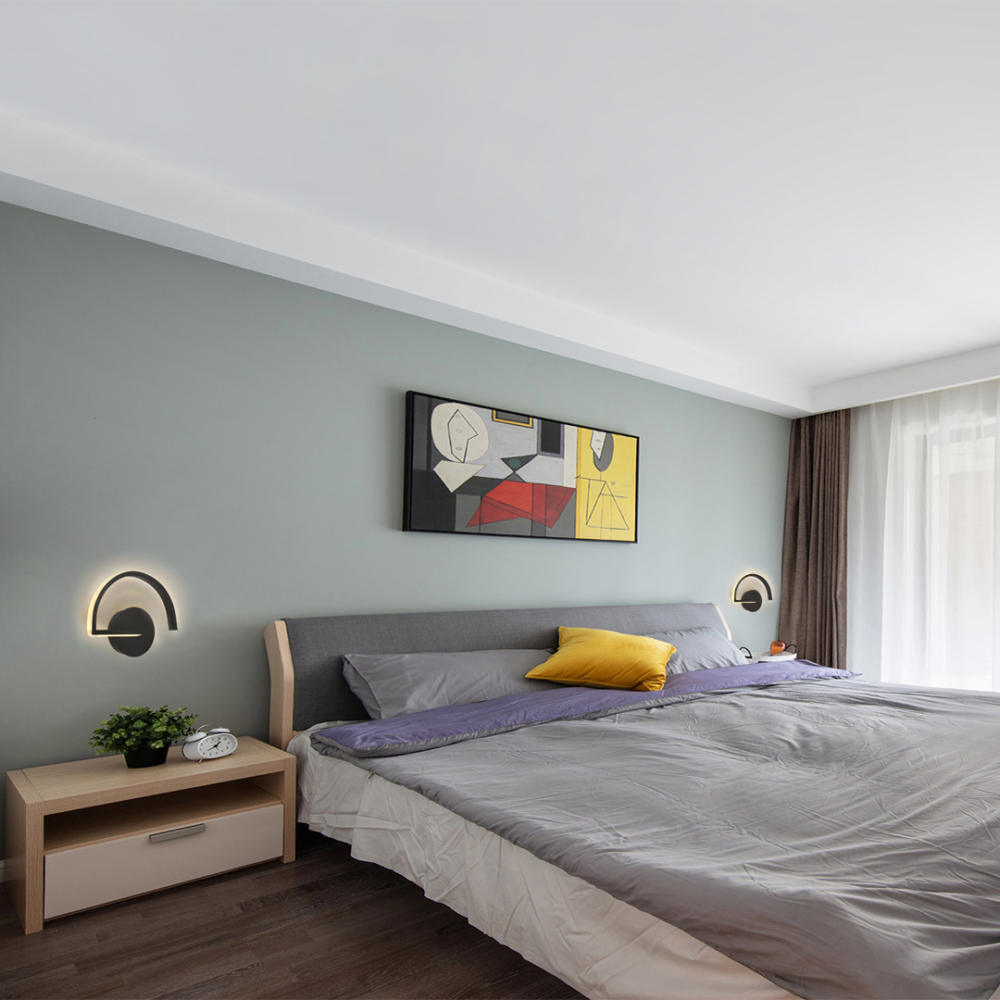 lampara para pared LED con diseño moderno con 3 cambios con luz 9w SLEEK