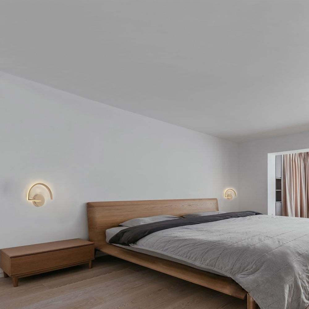 lampara para pared LED con diseño moderno con 3 cambios con luz 9w SLEEK