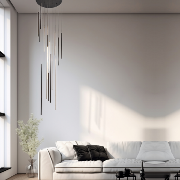 CASCADE-9289-LAMPARA-COLGANTE-LED-DE-DOBLE-ALTURA-COLOR-NEGRO-LUXICA-DESIGNLUX