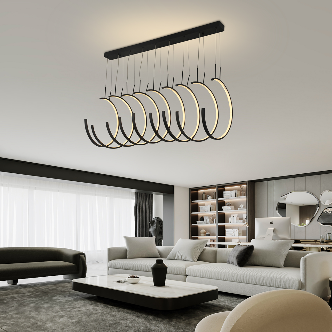 CASSO-9271-LAMPARA-COLGANTE-LED-DE-DOBLE-ALTURA-COLOR-NEGRO-BLANCO-LUXICA-DESIGNLUX