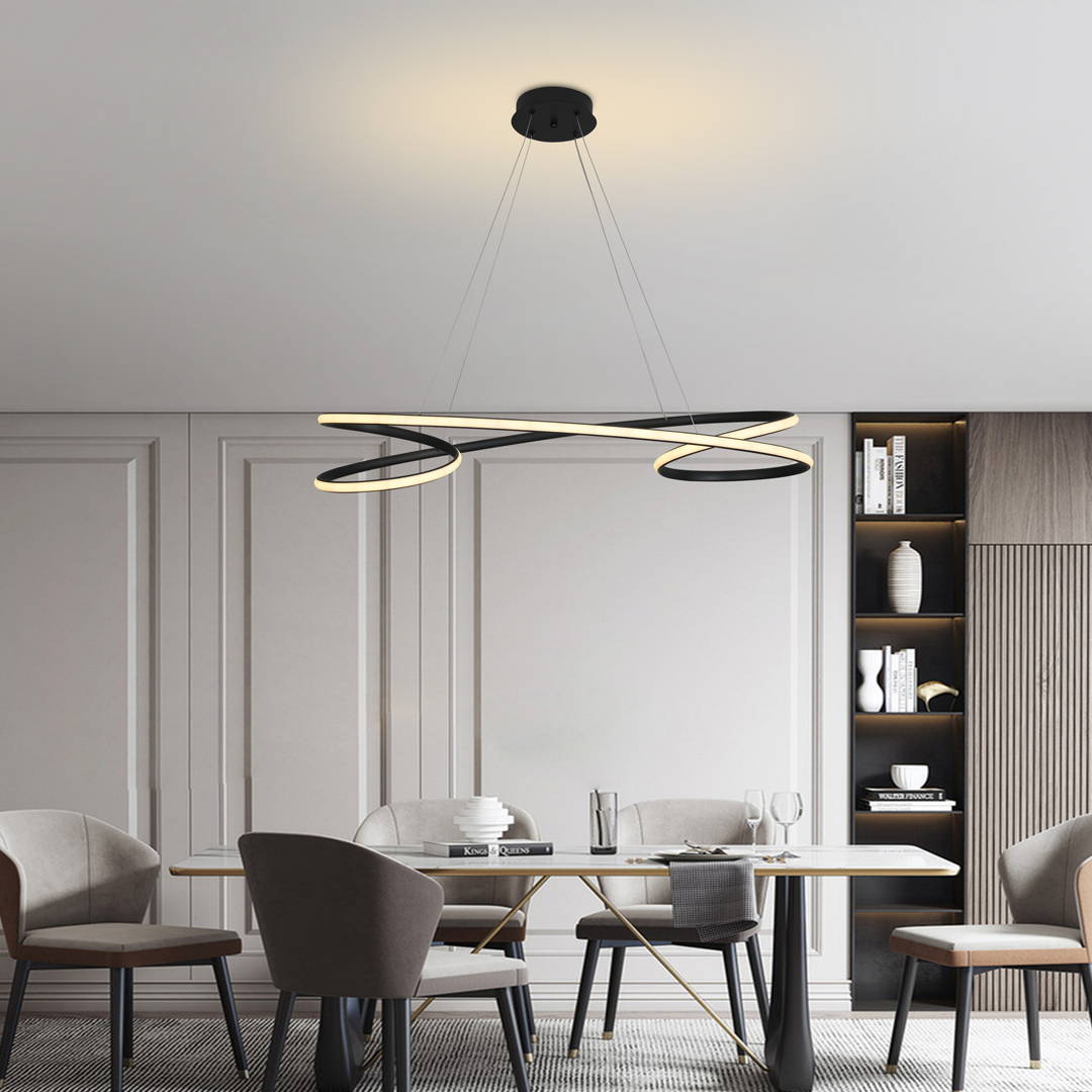 GROOVE-9701-LUXICA-lampara-colgante-LED-moderno-legante-color-negro-LUXICA