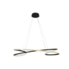 Lampara colgante LED moderno a control remoto con dimer de intensidad y temperatura de color mas 3 cambios de luz altura regulable GROOVE 9701