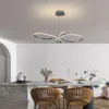 KLEE-9262-Lampara-colgante-LED-LUXICA-cromo Lampara colgante LED moderno a control remoto con dimer de intensidad y temperatura de color mas 3 cambios de luz altura regulable KLEE 9262