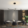 Lampara colgante LED moderno a control remoto con dimer de intensidad y temperatura de color mas 3 cambios de luz altura regulable KLEE 9262