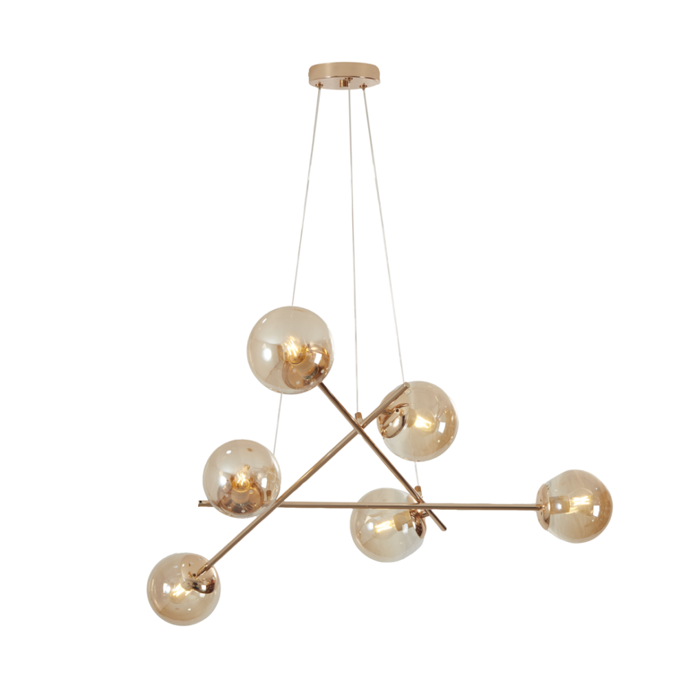 lampara-colgante-color-oro-de-esferas-moderno