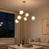 Lampara-colgante-moderno-de-esferas-E27-de-6-luces-BROOM-8125-LUXICA Lampara-colgante-moderno-de-esferas-E27-de-6-luces-BROOM-8125-LUXICA