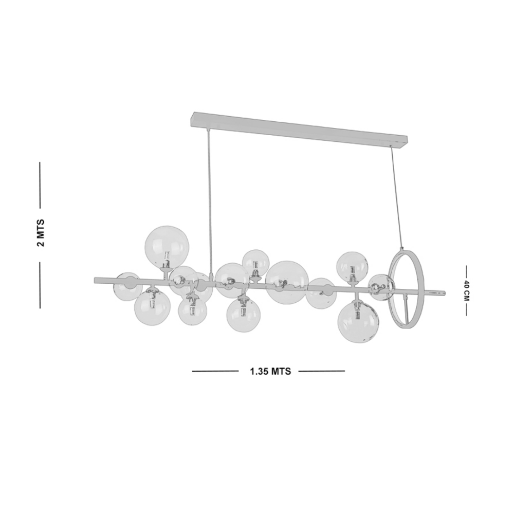 PAULO-9405-lampara-colgante-led-moderno-medidas Lampara colgante 15 luces a control remoto con dimer de intensidad y temperatura de color mas 3 cambios de luz altura regulable PAULO 9405
