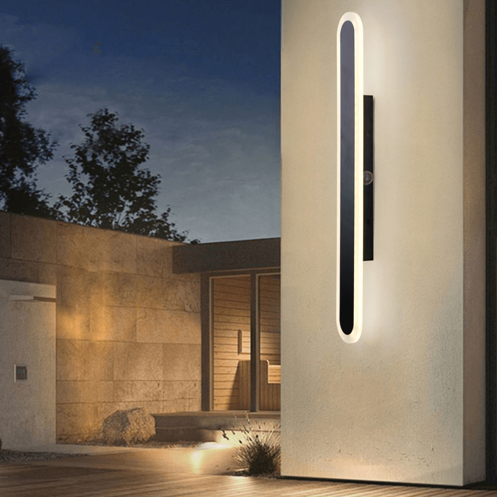 SIENA-5862-lampara-para-pared-de-exterior-LUXICA-60-cm Lampara para pared LED moderno con 3 cambios de luz calida, neutro, fria de interior y exterior IP65 SIENA 5862