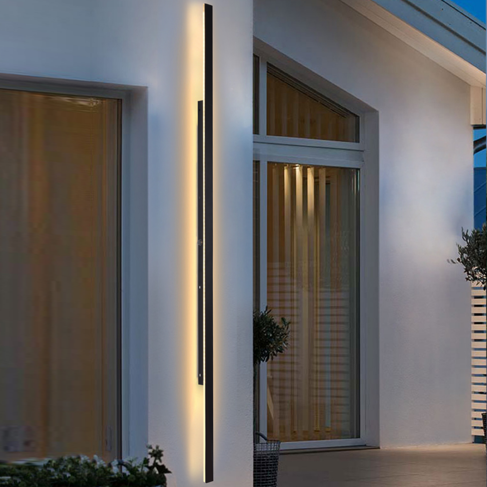 Lampara para pared LED moderno con 3 cambios de luz calida, neutro, fria de interior y exterior IP65 SLATE