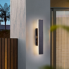 Lampara para pared LED moderno con 3 cambios de luz calida, neutro, fria de interior y exterior IP65 SLATE