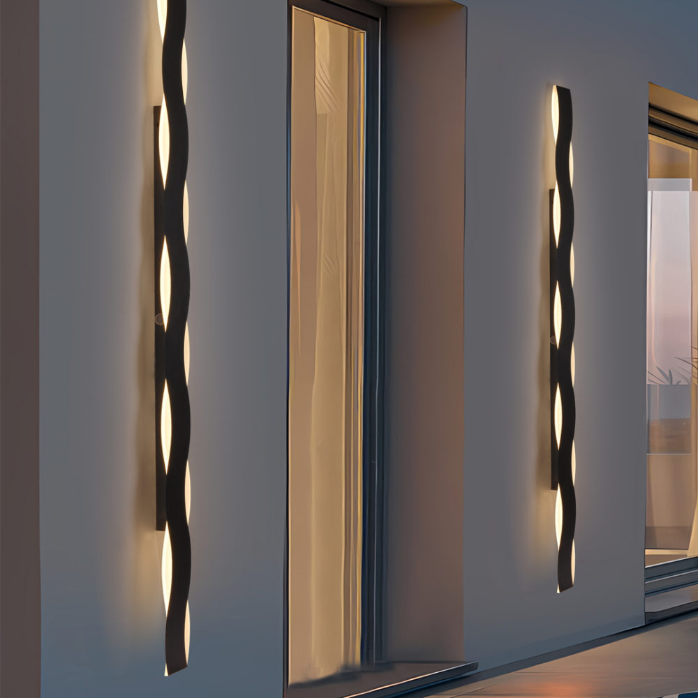 lampara-para-pared-LED-exterior-CARRARA-5863-150-LUXICA Lampara para pared LED moderno con 3 cambios de luz calida, neutro, fria de interior y exterior IP65 CARRARA 5863