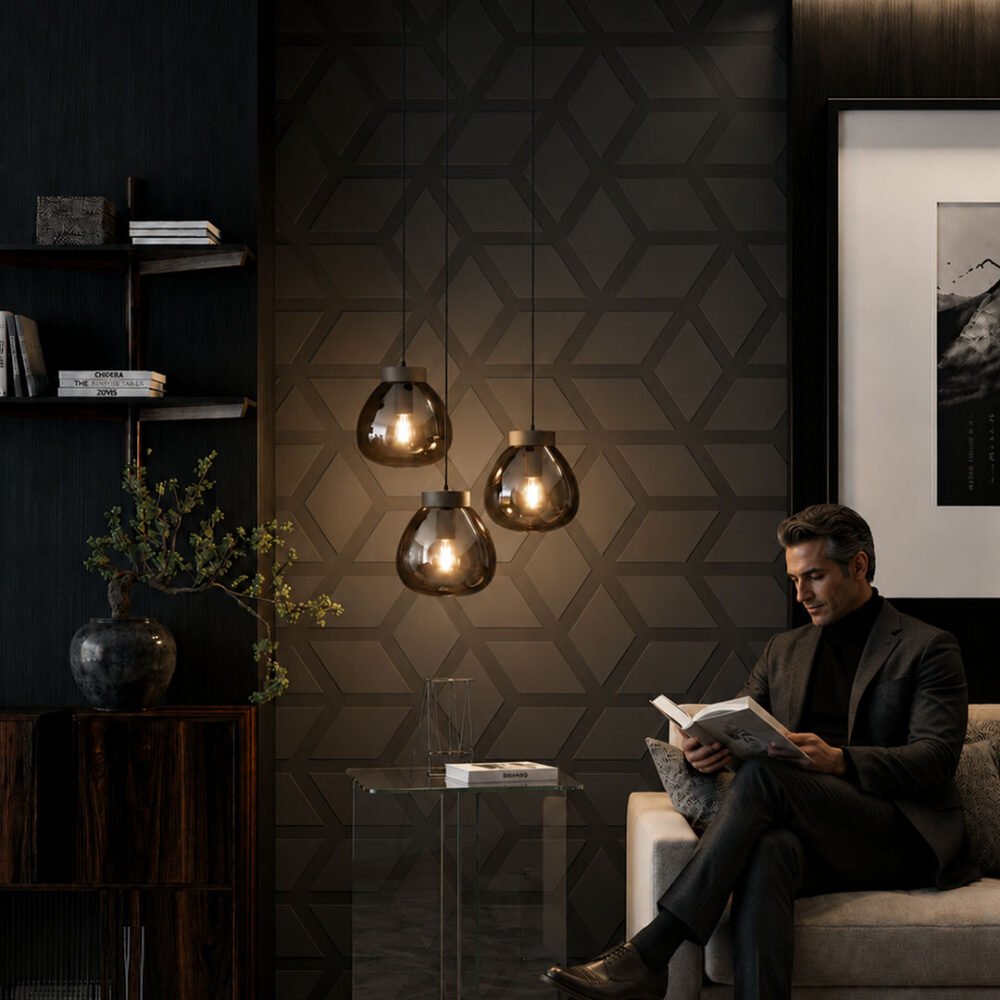 Lámpara-colgante-decorativa-de-3-luces-con-vidrio-humo-magacela-390319-tienda-de-lamparas-lumistore-ambiente
