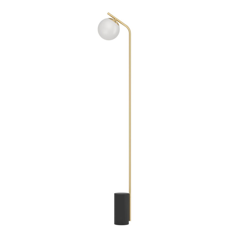 Lámpara-de-piso-de-esfera-de-laton-cepillado-esfera-opalina-betulia-39981-tienda-de-lamparas-lumistore-cdmx