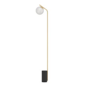 Lámpara-de-piso-de-esfera-de-laton-cepillado-esfera-opalina-betulia-39981-tienda-de-lamparas-lumistore-cdmx