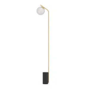 Lámpara-de-piso-de-esfera-de-laton-cepillado-esfera-opalina-betulia-39981-tienda-de-lamparas-lumistore-cdmx