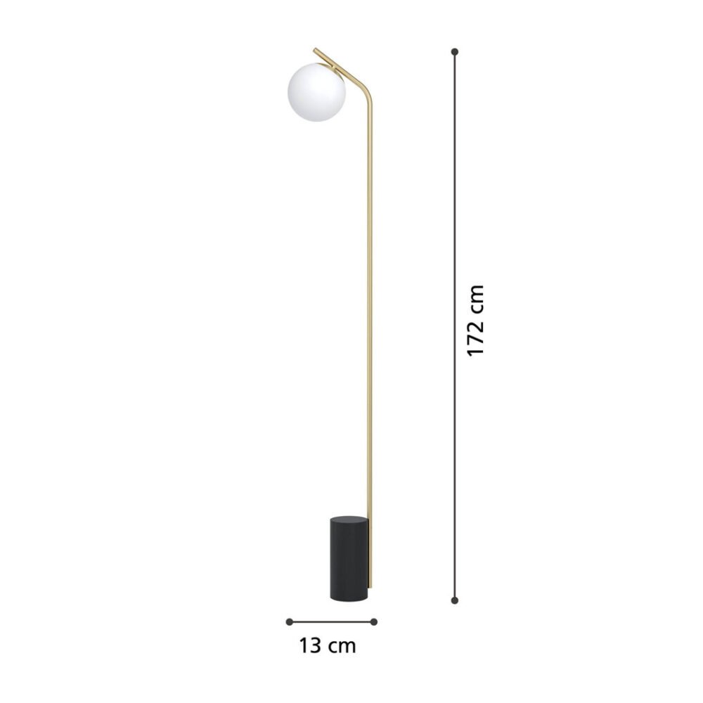 Lámpara-de-piso-de-esfera-de-laton-cepillado-esfera-opalina-betulia-39981-tienda-de-lamparas-lumistore-medidas